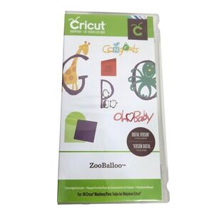 CRICUT ZooBalloo Cartridge Overlay Handbook Digital Version‎ Included Font
